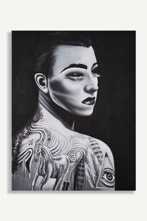 Tattooed Woman Art Print | Vical Home Charlotte | Oroa.com