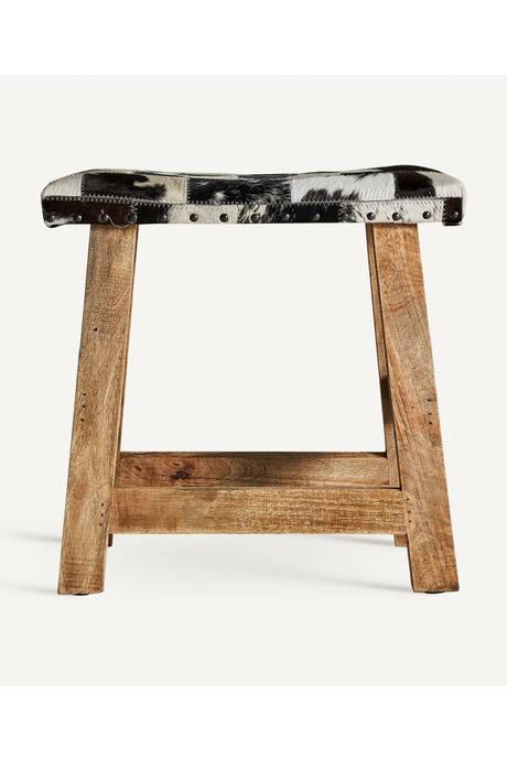Printed Leather Seat Stool | Vical Home Midway | Oroa.com