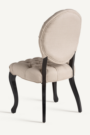 Gray Linen Tufted Dining Chair (2) | Vical Home Jena | Oroa.com