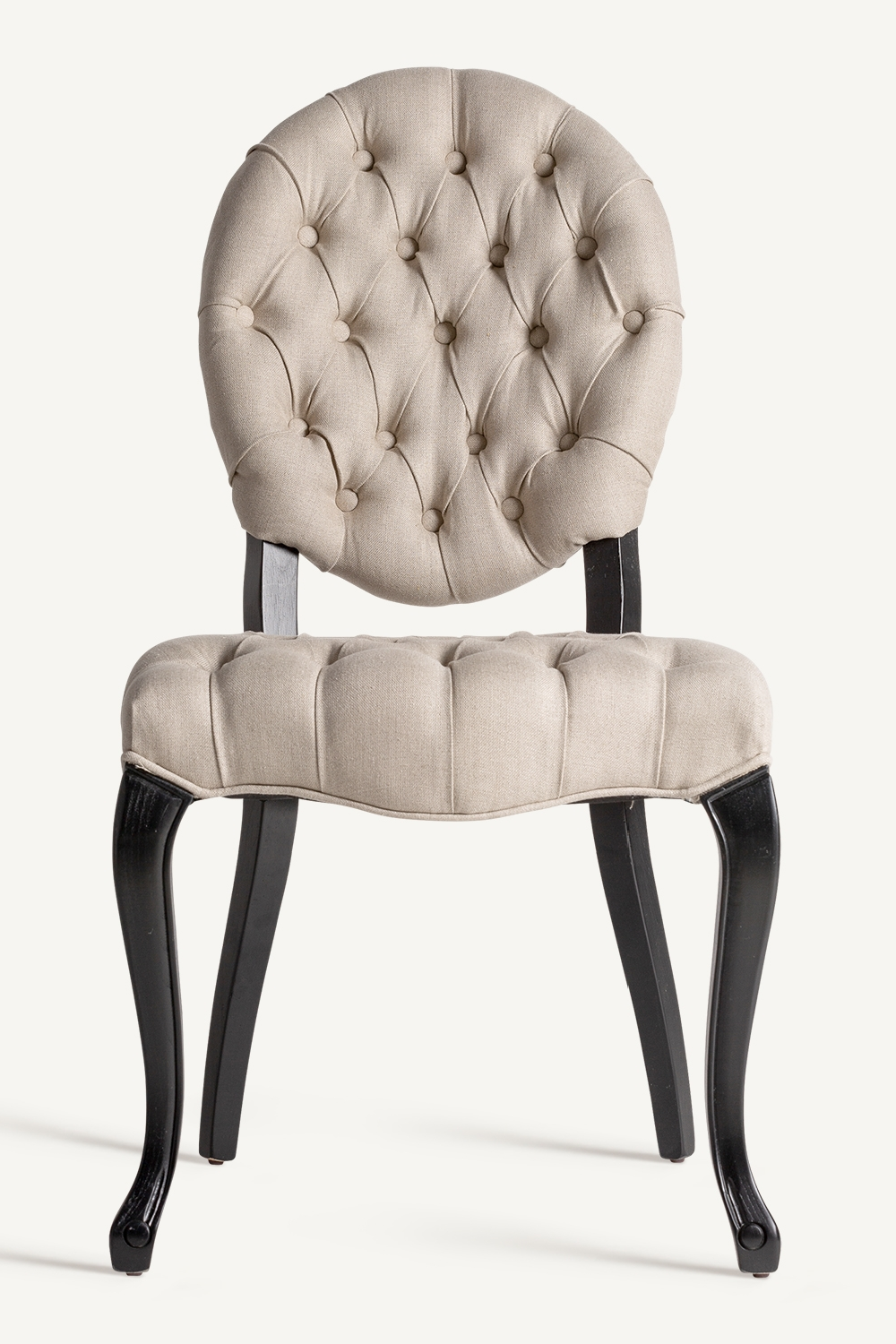 Gray Linen Tufted Accent Chair | Vical Home Jena | Oroatrade.com