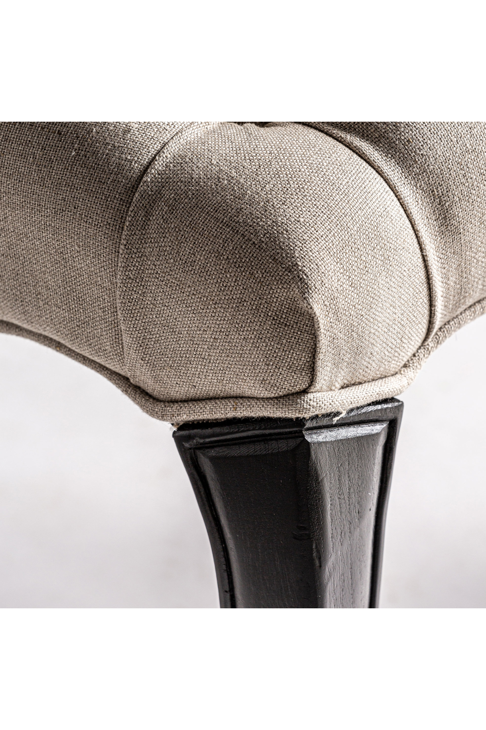 Gray Linen Tufted Dining Chair (2) | Vical Home Jena | Oroa.com