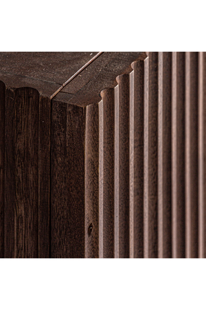Fluted Mango Wood Media Unit | Vical Home Mesia | Oroa.com
