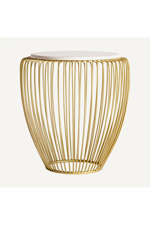 Gold Rail Side Table | Vical Home Digny | Oroa.com