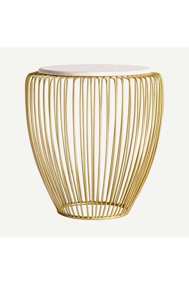 Gold Rail Side Table | Vical Home Digny | Oroa.com