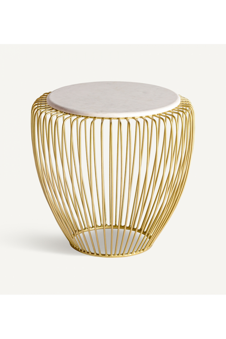 Gold Rail Side Table | Vical Home Digny | Oroa.com