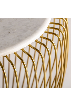 Gold Rail Side Table | Vical Home Digny | Oroa.com