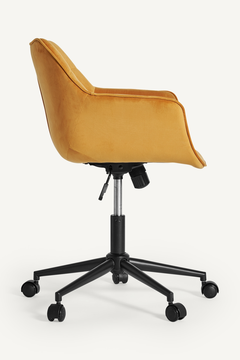 Yellow Velvet Swivel Desk Chair | Vical Home Blere | Oroatrade.com