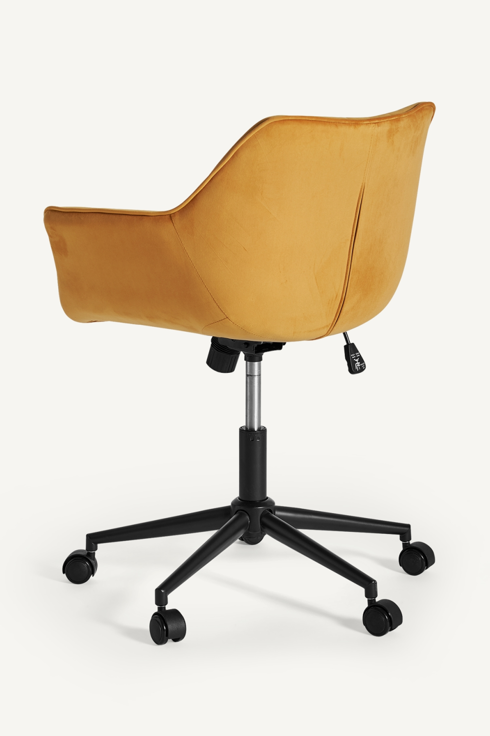 Yellow Velvet Swivel Desk Chair | Vical Home Blere | Oroatrade.com