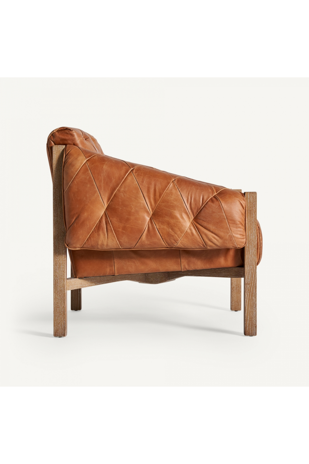 Tufted Brown Leather Armchair | Vical Home Glinsk | Oroatrade.com