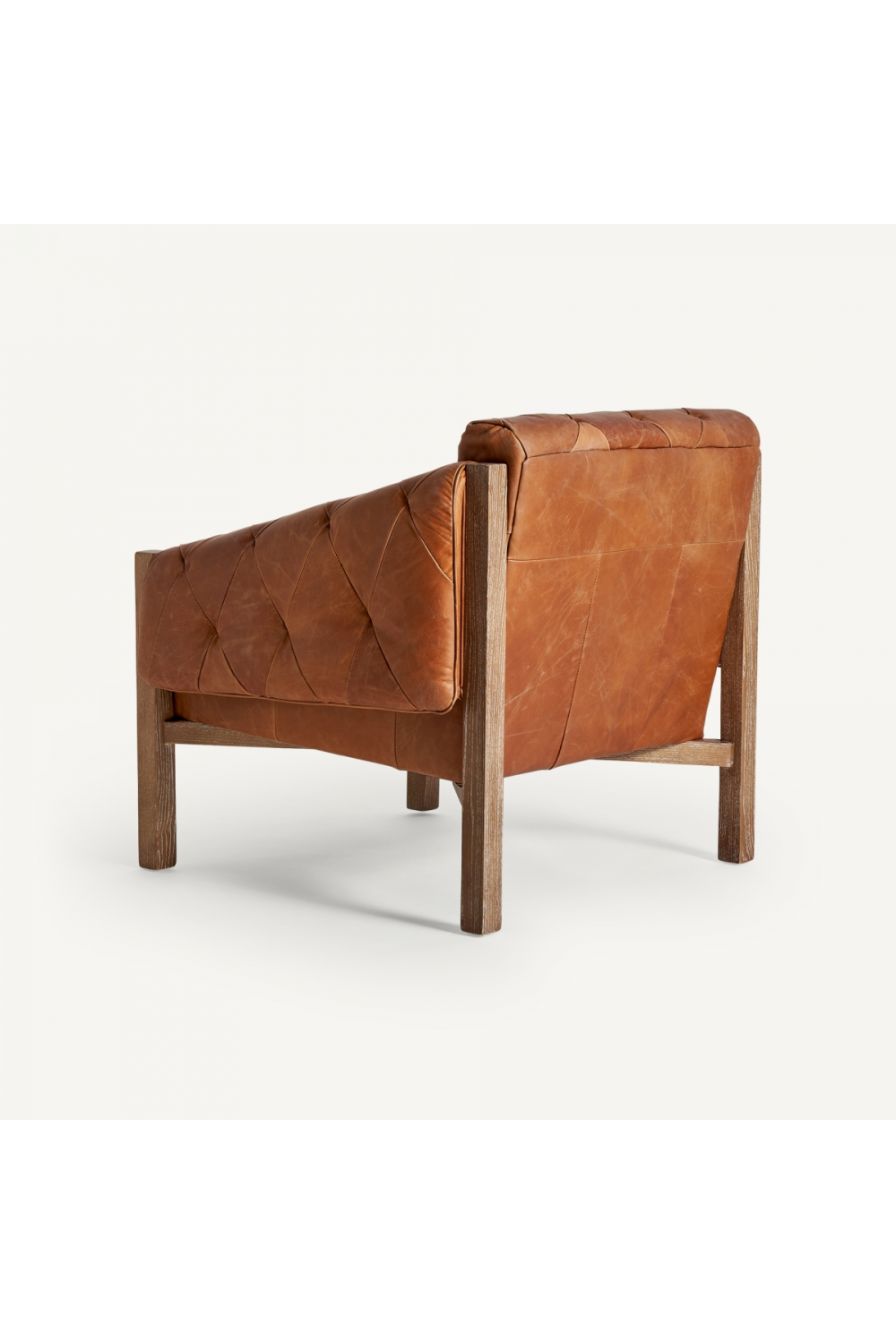 Tufted Brown Leather Armchair | Vical Home Glinsk | Oroatrade.com