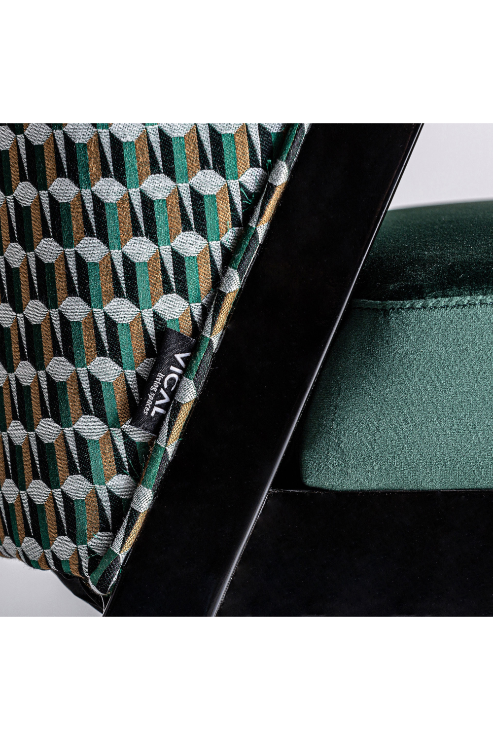 Green Velvet Accent Chair | Vical Home Kelheim | Oroatrade.com