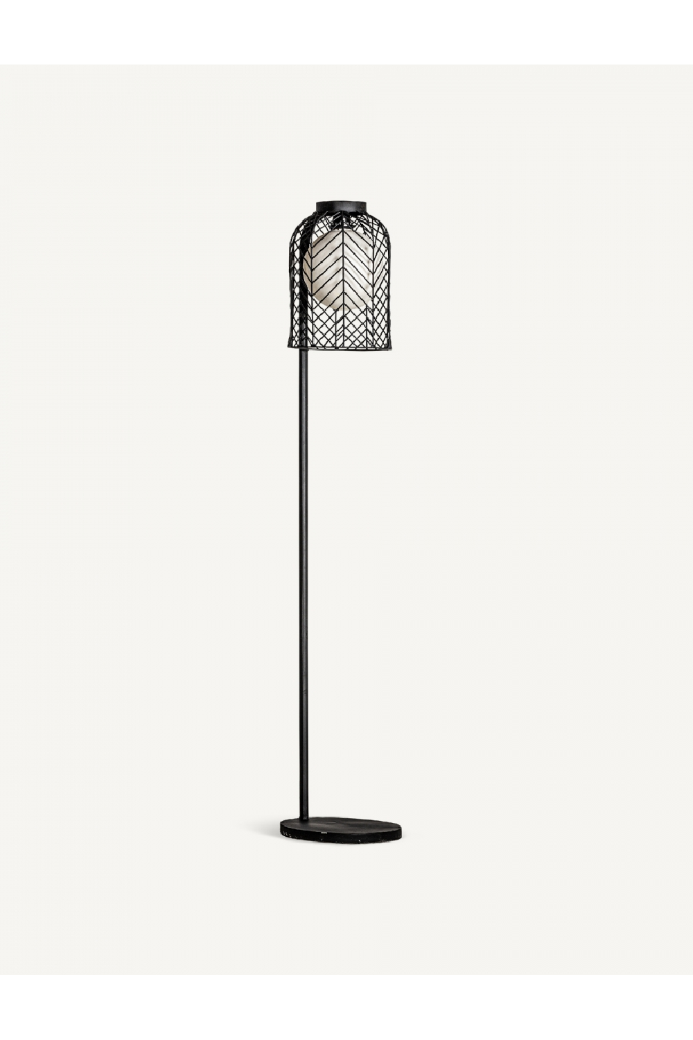 Black Metal Floor Lamp | Vical Home Plissé | Oroa.com