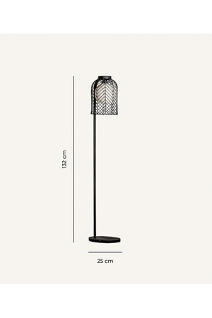 Black Metal Floor Lamp | Vical Home Plissé | Oroa.com