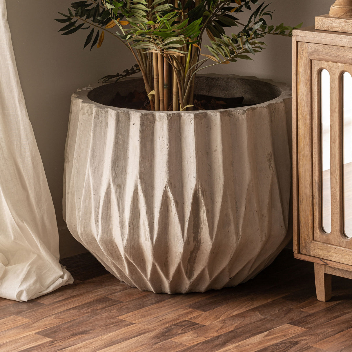  White Ceramic Plant Pots (2) | Oroa.com