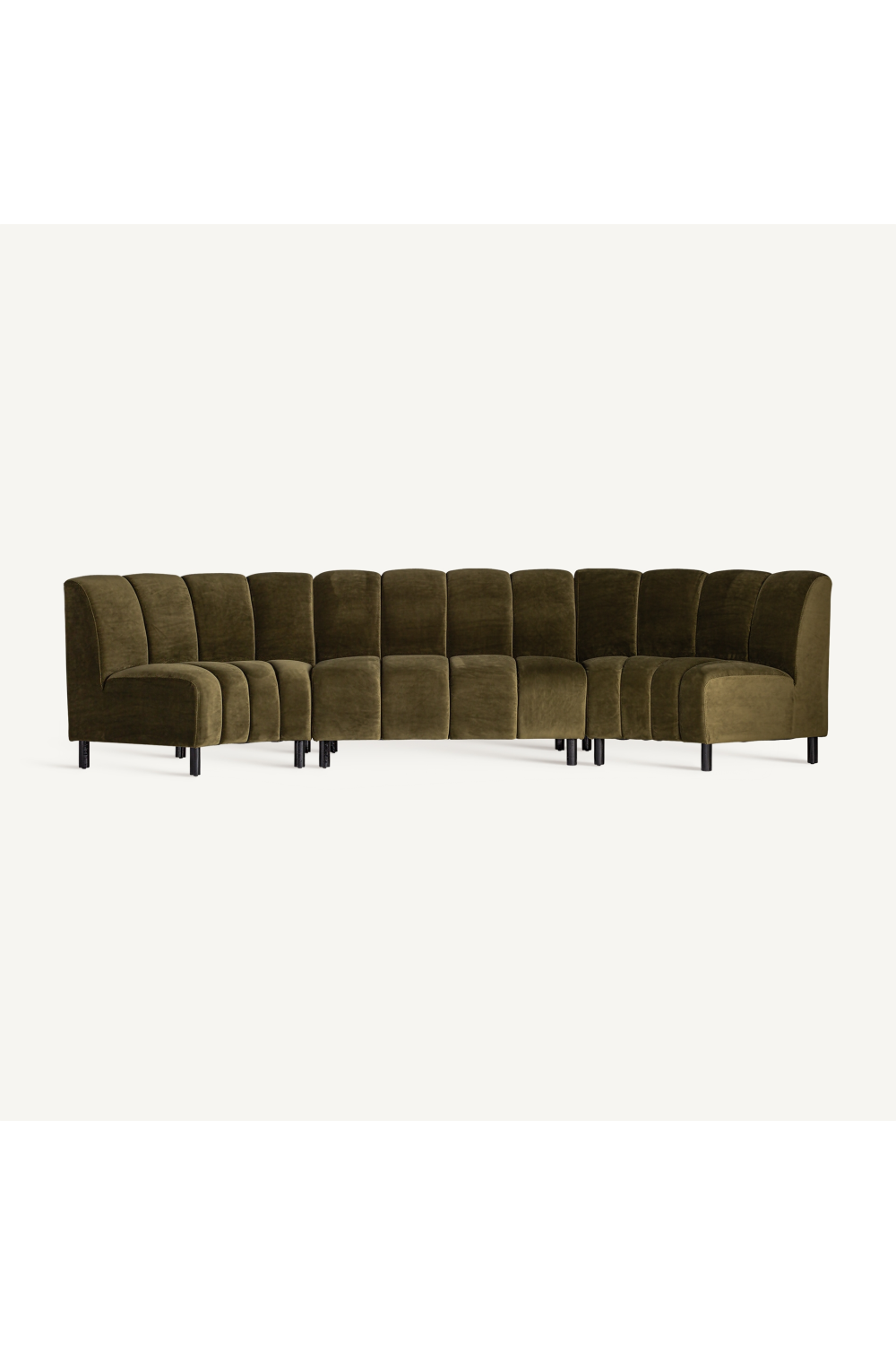 Green Velvet Central Modular Sofa | Vical Home Shul | Oroa.com