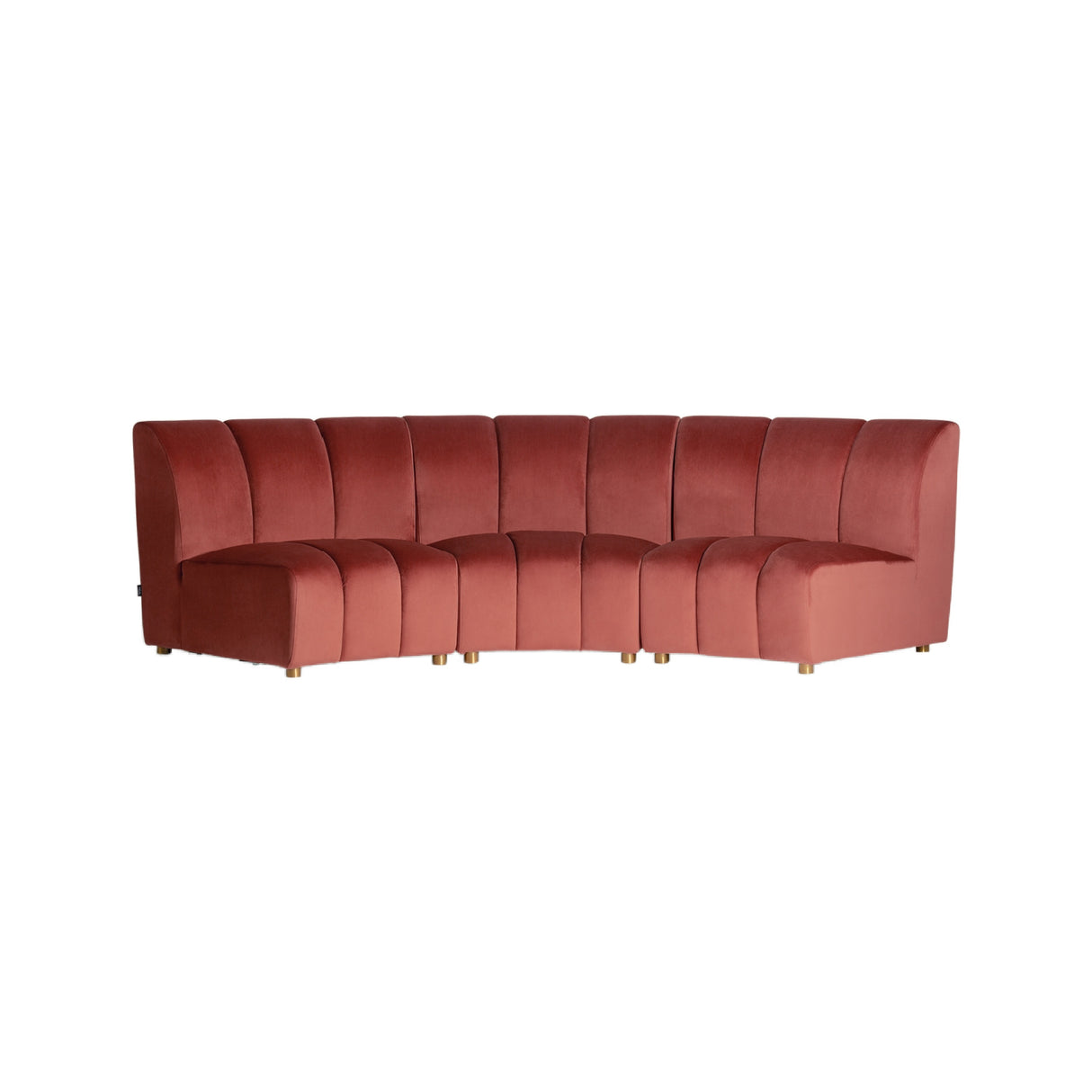   Pink Velvet Modular Sofa | Oroa.com