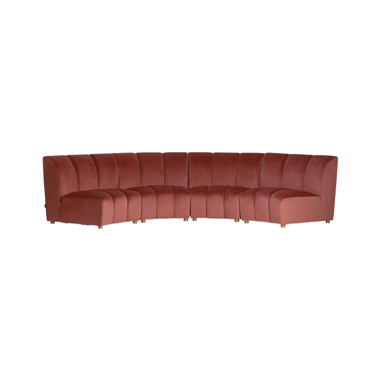   Pink Velvet Modular Sofa | Oroa.com