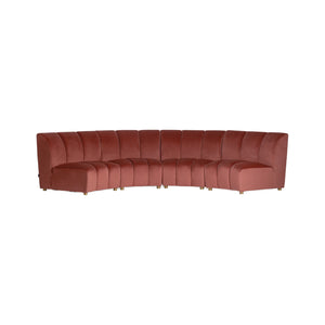   Pink Velvet Modular Sofa | Oroa.com