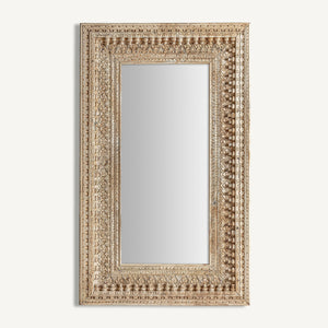   Carved Wooden Rectangular Mirror | Oroa.com