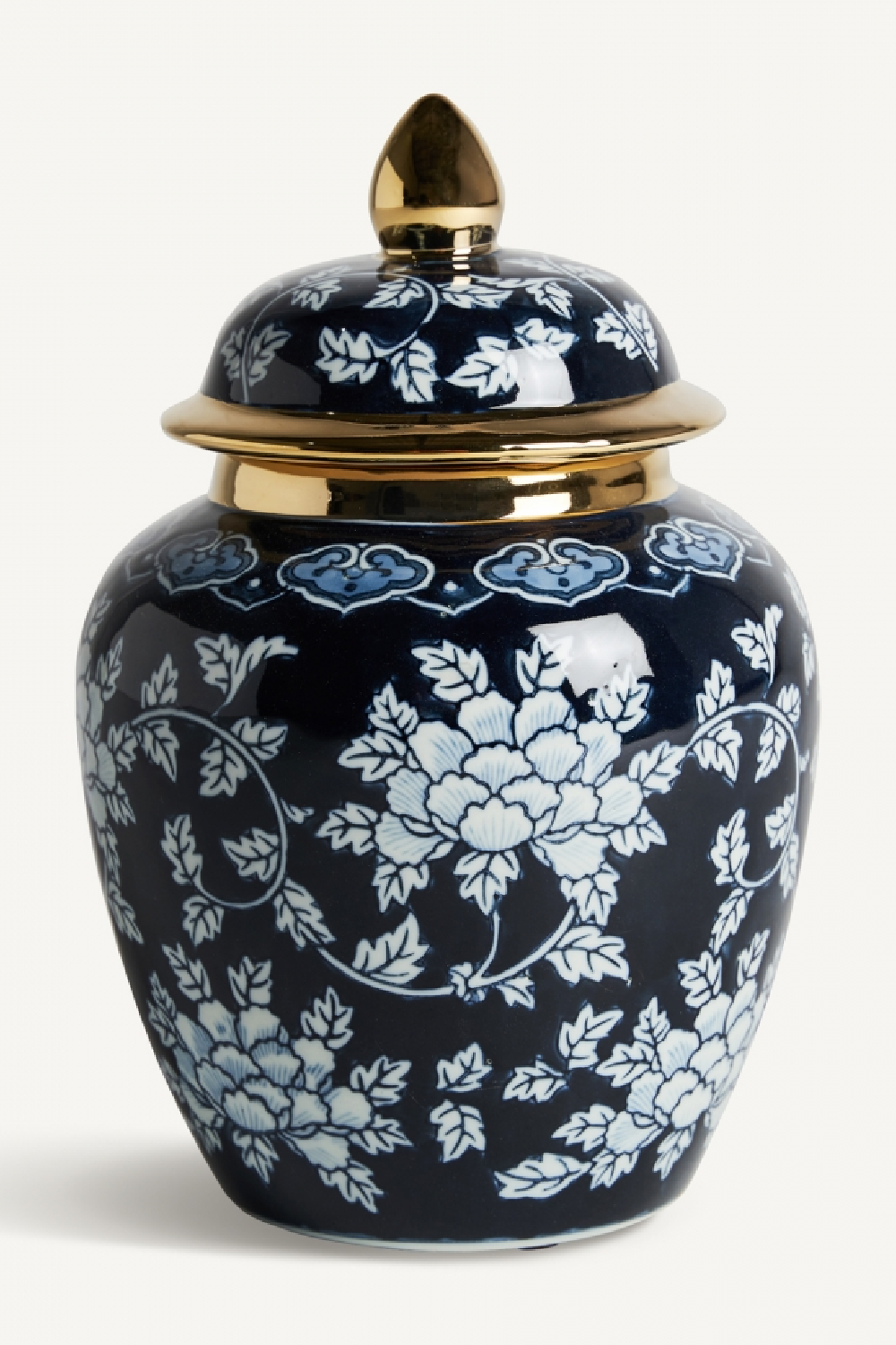 Floral Ceramic Lidded Jar | Vical Home Zuri | Oroa.com
