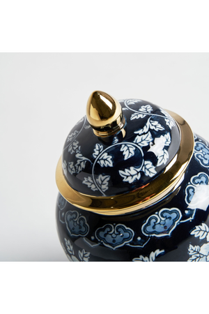 Floral Ceramic Lidded Jar | Vical Home Zuri | Oroa.com