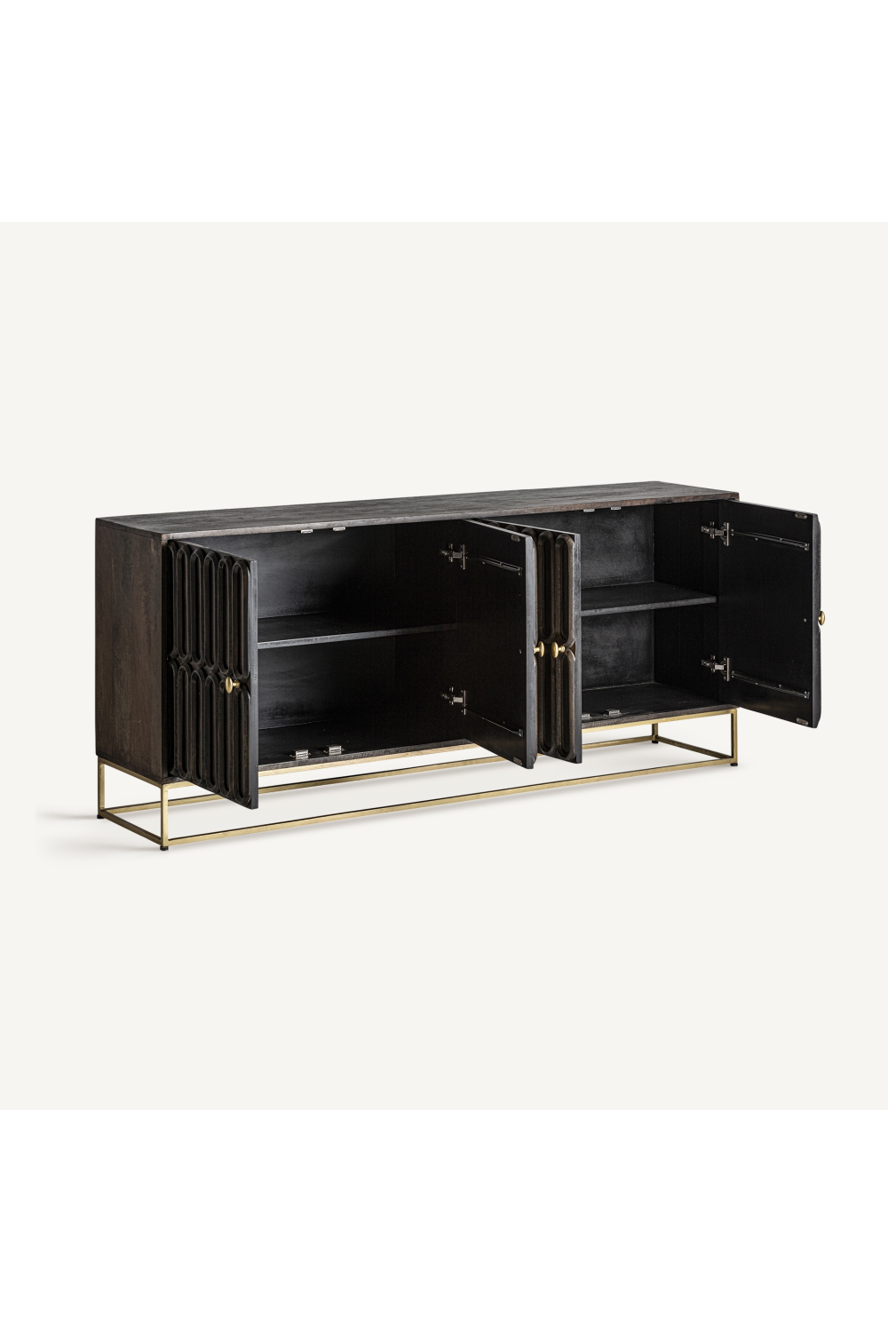 Dark Wooden Embossed Sideboard | Vical Home Emly | Oroa.com