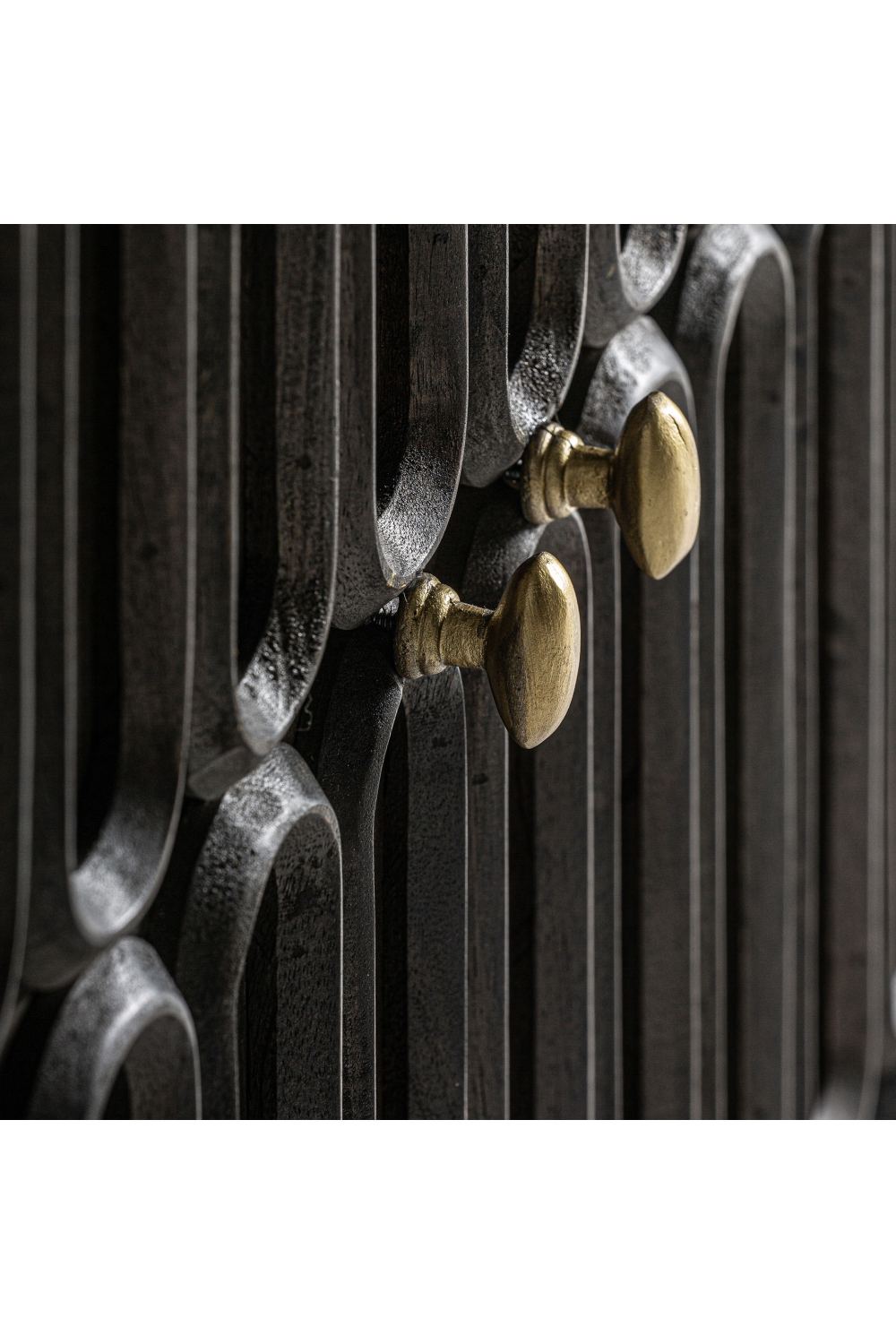 Dark Wooden Embossed Sideboard | Vical Home Emly | Oroa.com