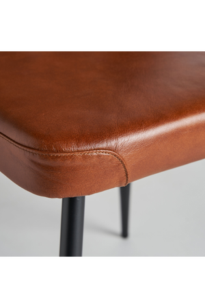 Brown Leather Tufted Dining Chair (2) | Vical Home Dexter | Oroa.com