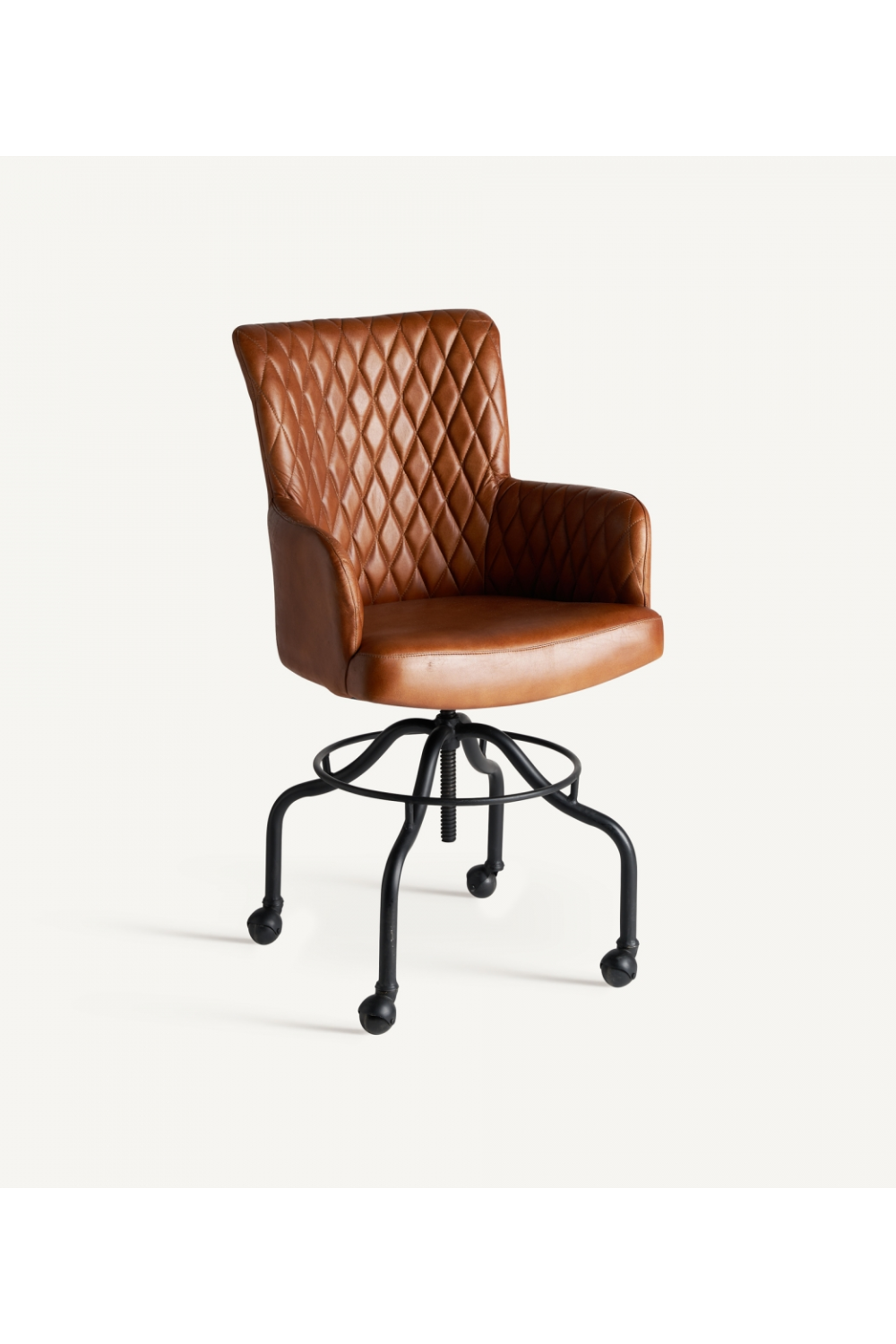 Brown Leather Desk Chair | Vical Home Tullow | Oroatrade.com