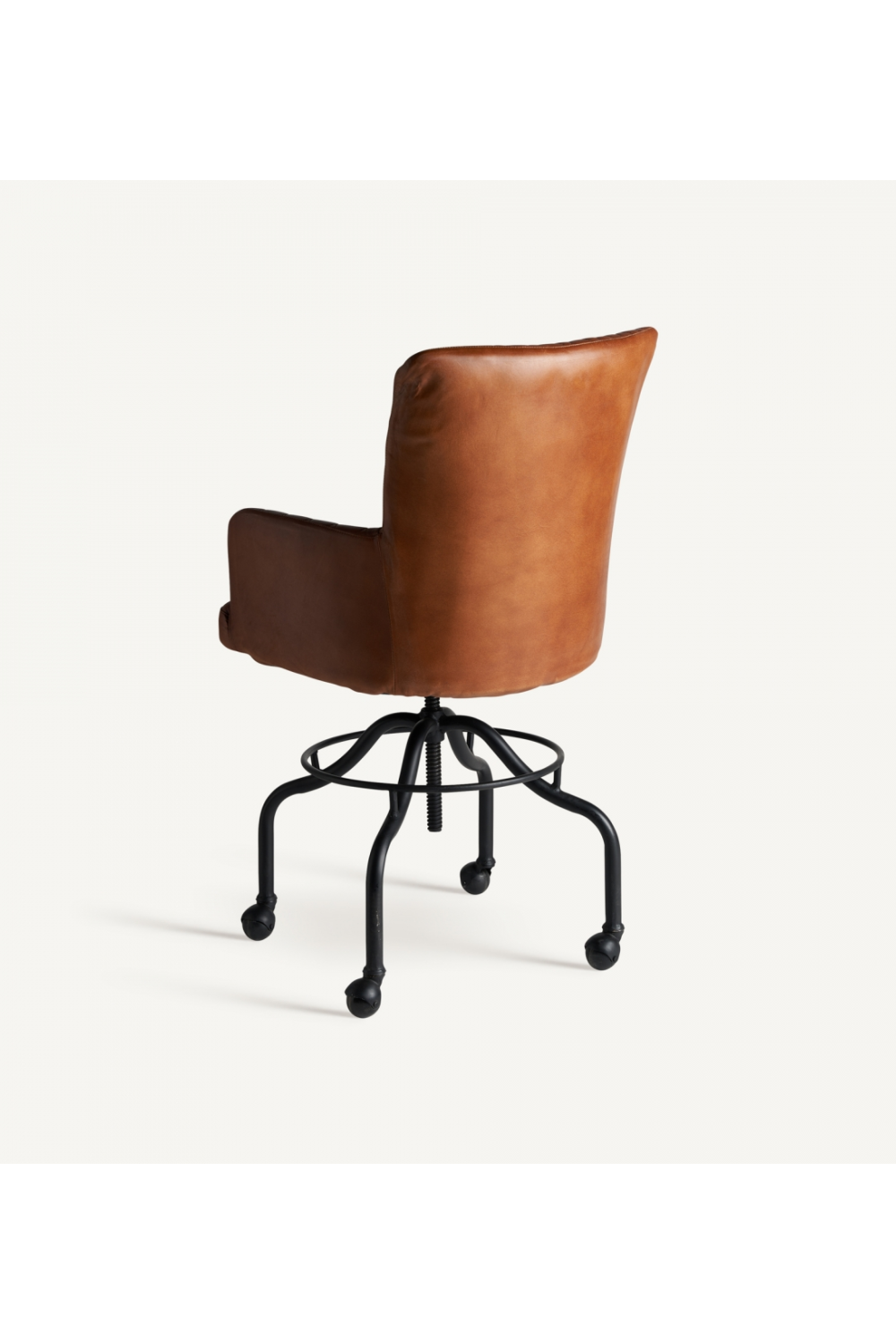 Brown Leather Desk Chair | Vical Home Tullow | Oroatrade.com