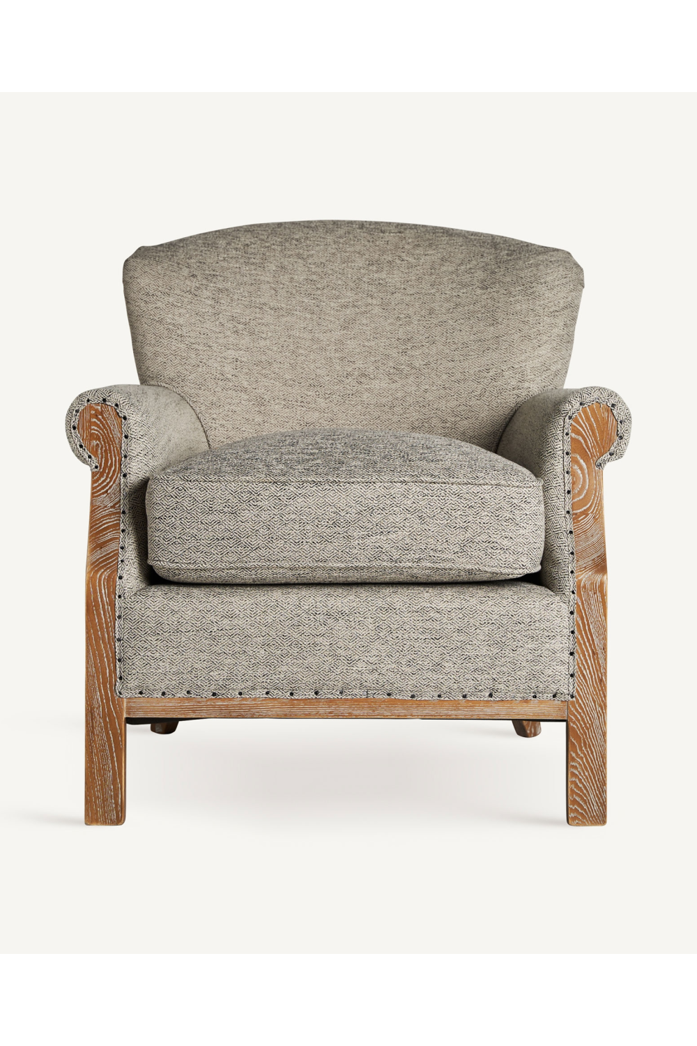 Gray Rolled Arm Lounge Chair | Vical Home Laronxe | Oroa.com