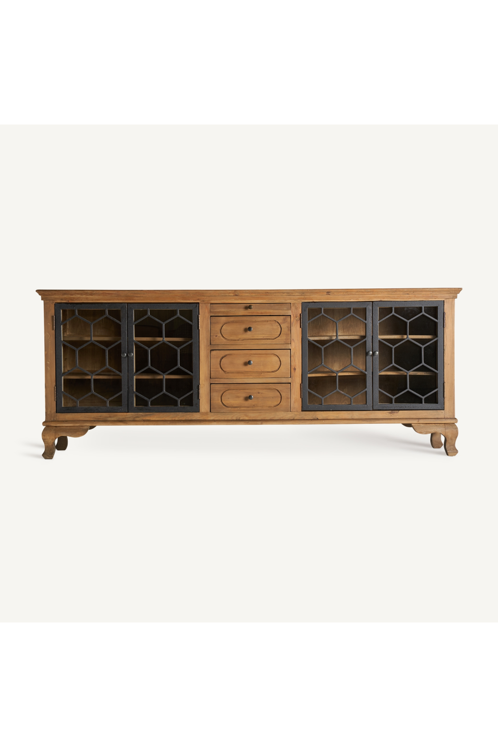 Hexagonal Patterned 4-Door Sideboard | Vical Home Lavik | Oroa.com