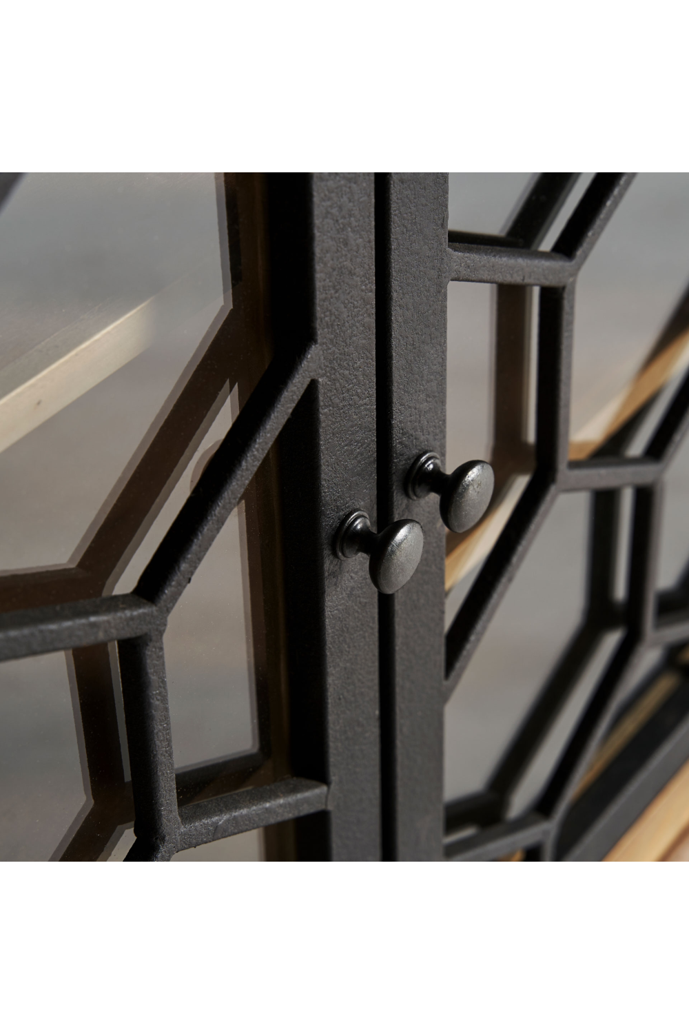 Hexagonal Patterned 4-Door Sideboard | Vical Home Lavik | Oroa.com