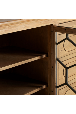 Hexagonal Patterned 4-Door Sideboard | Vical Home Lavik | Oroa.com