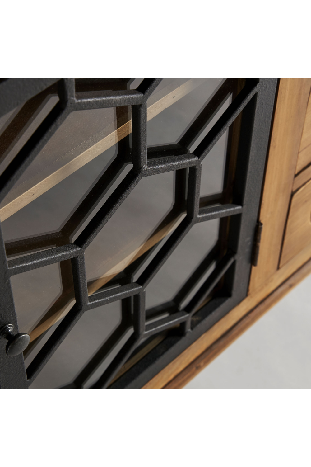 Hexagonal Patterned 4-Door Sideboard | Vical Home Lavik | Oroa.com