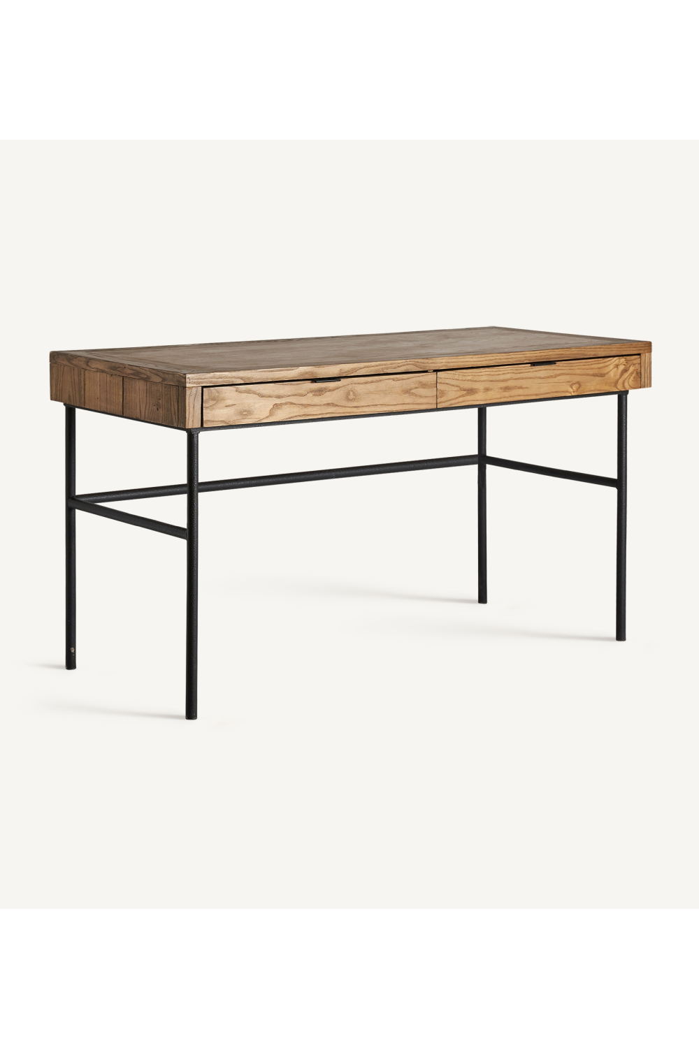 Elm Wood 2-Drawer Desk | Vical Home Nuapa | Oroa.com