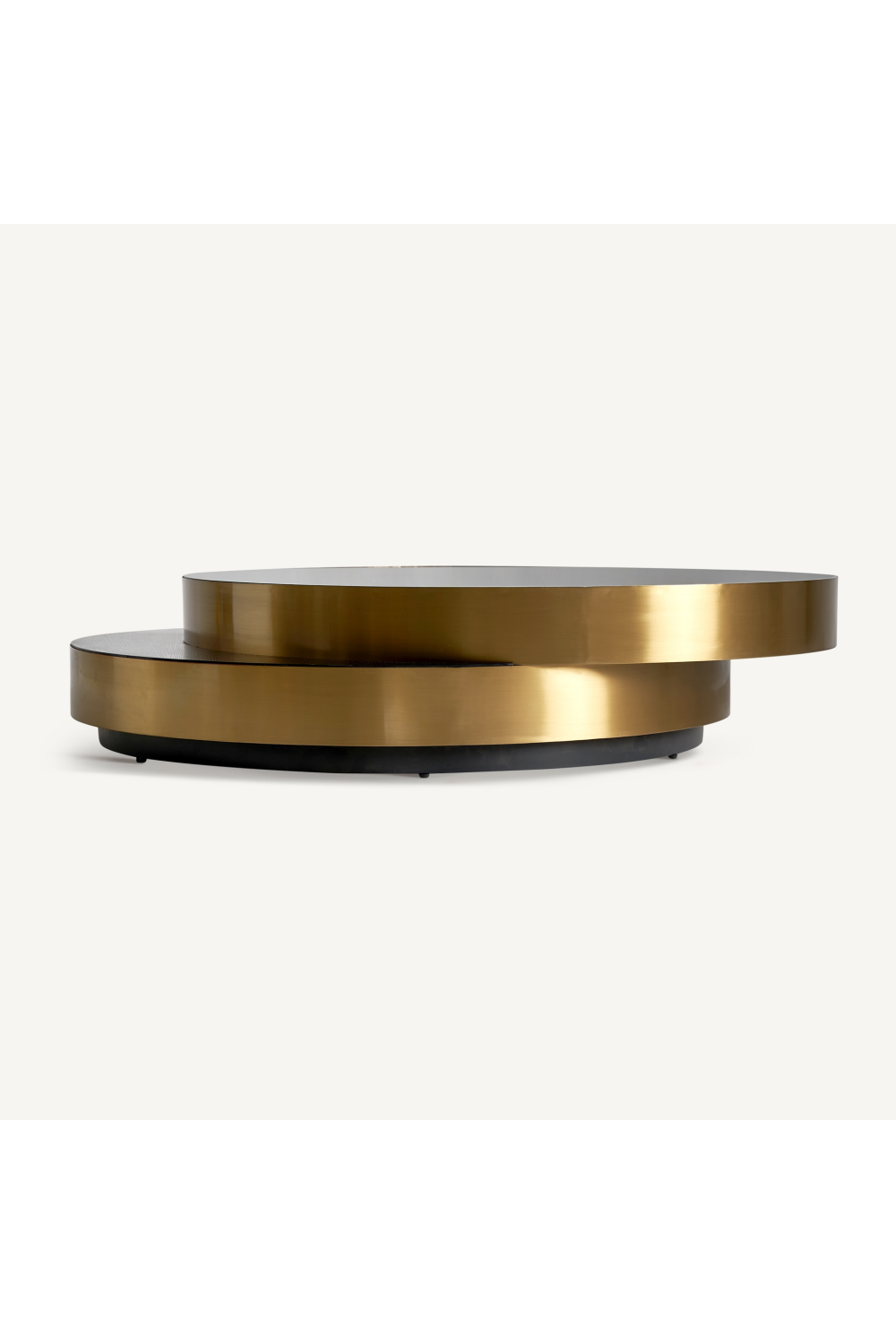 Black Glass Oval Coffee Table | Vical Home Grein | Oroa.com