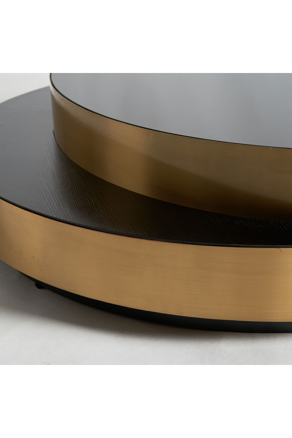 Black Glass Oval Coffee Table | Vical Home Grein | Oroa.com