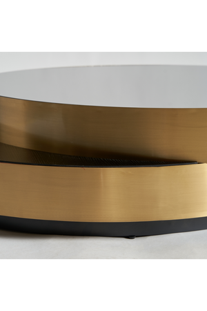 Black Glass Oval Coffee Table | Vical Home Grein | Oroa.com