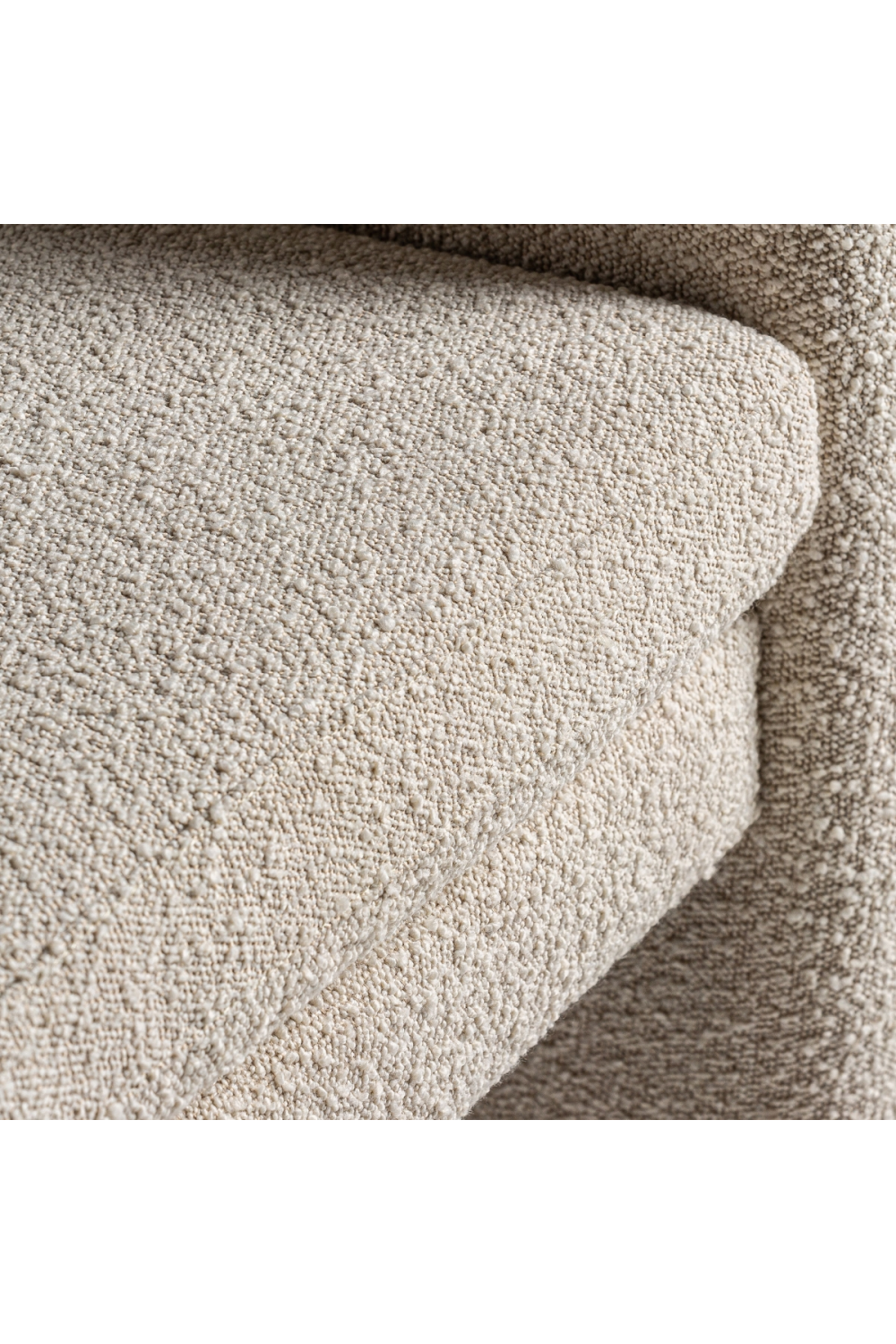 White Bouclé 3-Legged Armchair | Vical Home Prati | Oroa.com