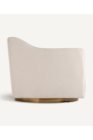 Cream Channeled Lounge Armchair | Vical Home Scuol | Oroa.com