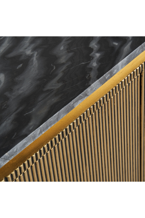 Gold Ridged 4-Door Media Unit | Vical Home Valbruna | Oroa.com