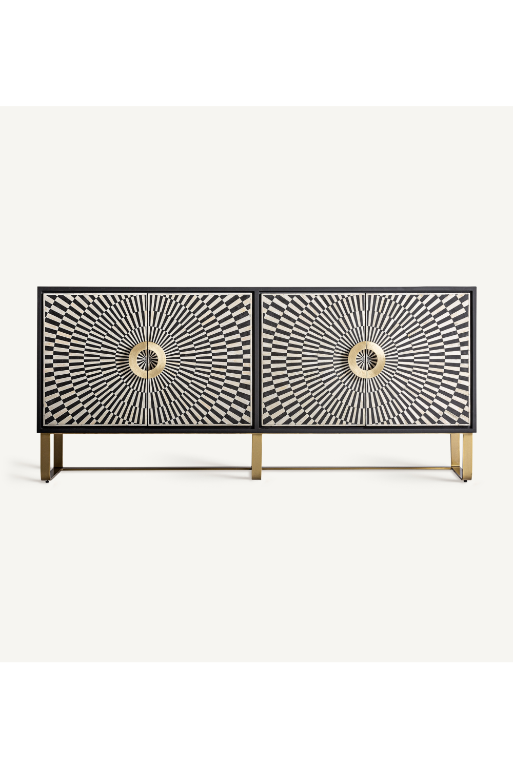 Black & White 4-Door Sideboard | Vical Home Gatsby | Oroa.com