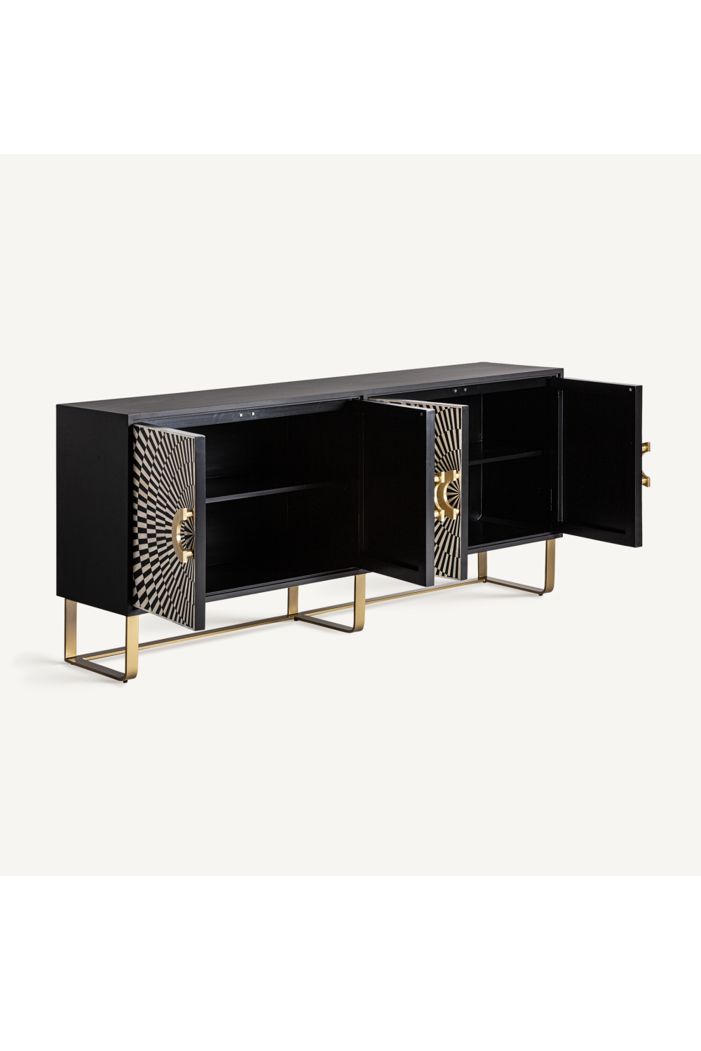 Black & White 4-Door Sideboard | Vical Home Gatsby | Oroa.com