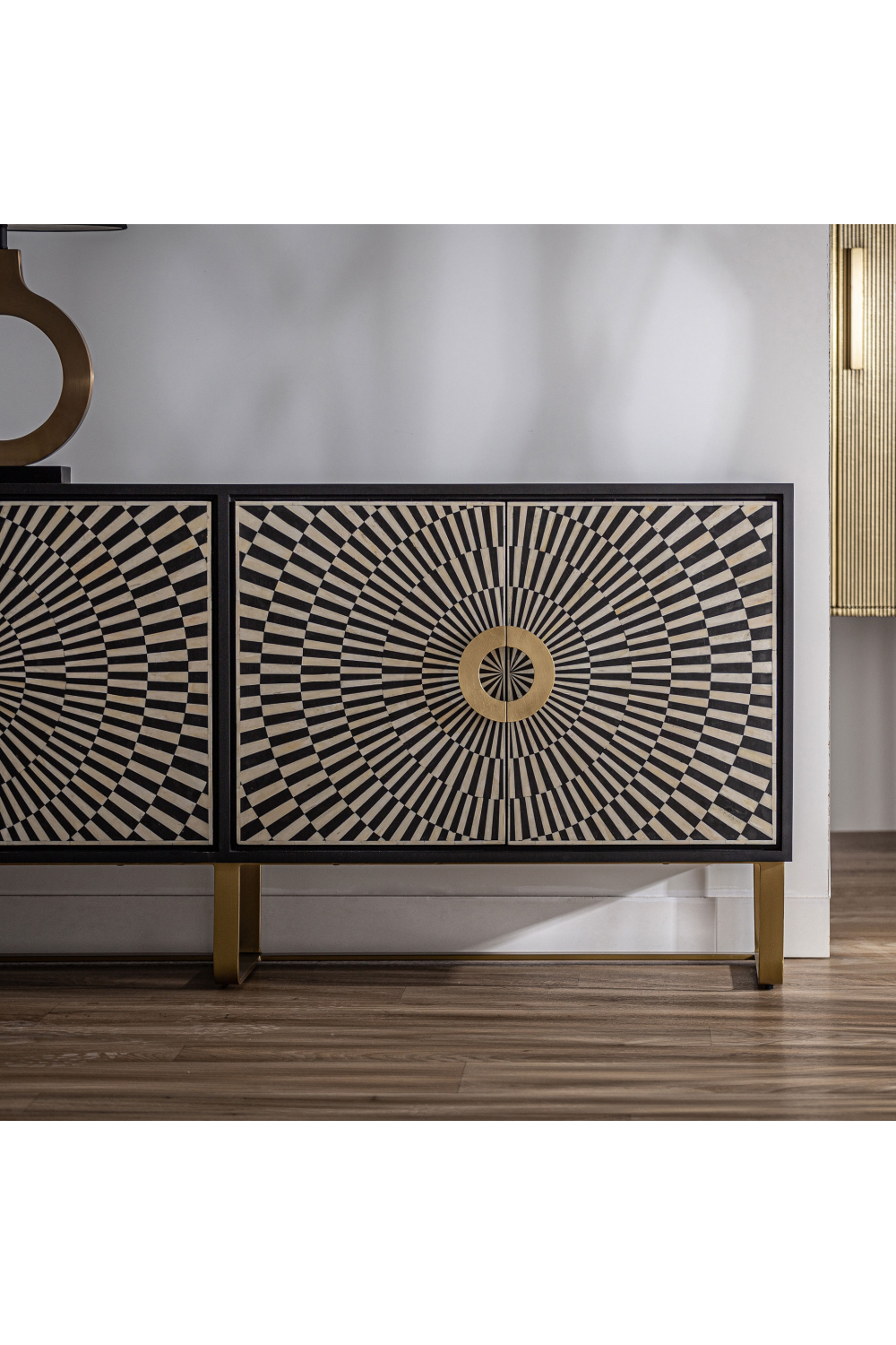 Black & White 4-Door Sideboard | Vical Home Gatsby | Oroa.com