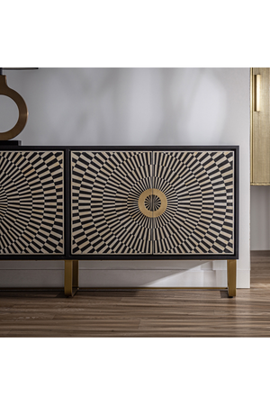 Black & White 4-Door Sideboard | Vical Home Gatsby | Oroa.com