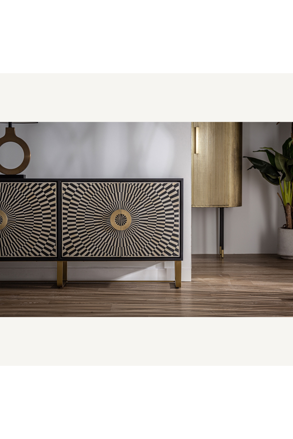 Black & White 4-Door Sideboard | Vical Home Gatsby | Oroa.com