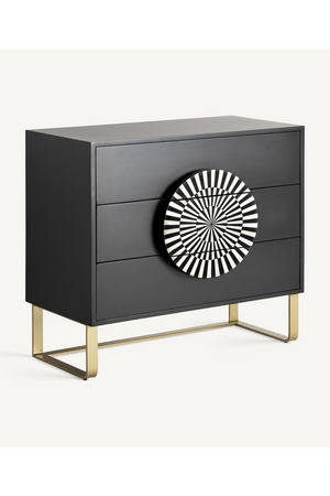 Art Deco 3-Drawer Chest | Vical Home Gatsby | Oroa.com