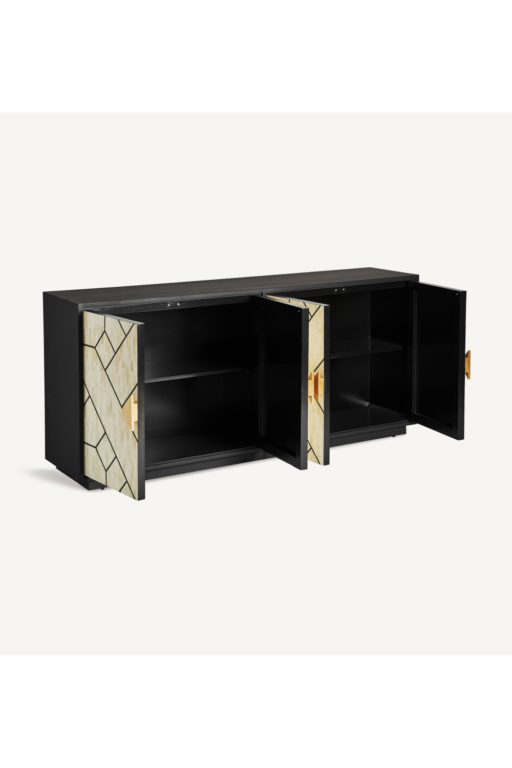 White & Gold Modern Sideboard | Vical Home Charmes | Oroa.com