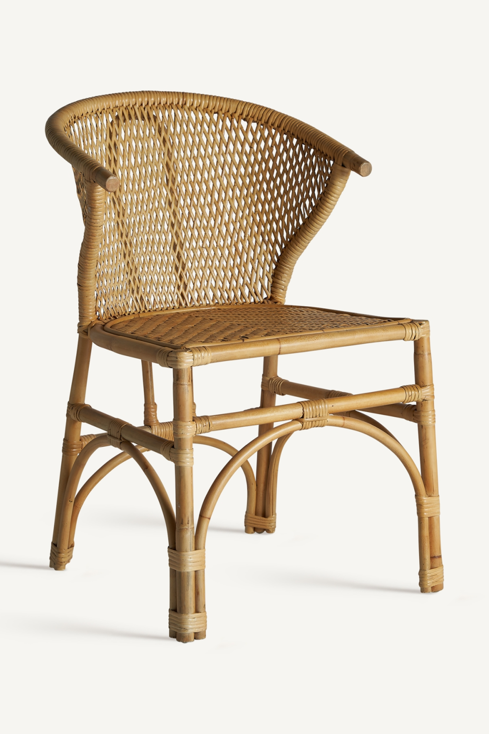 Rattan Curved  Accent Chair | Vical Home Nalles | Oroa.com